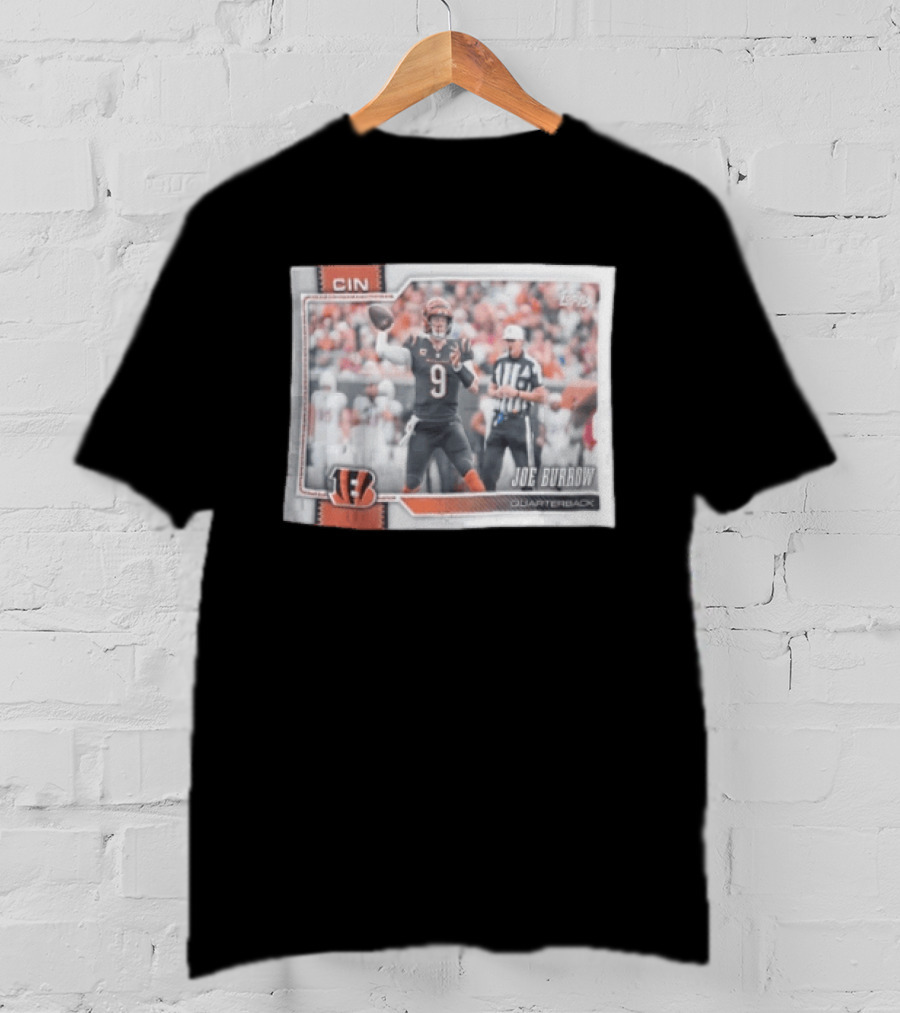 2026 Topps Cincinnati Bengals Joe Burrow Quarterback T-Shirt