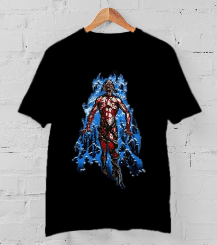 Evilgreed 200 Stab Wounds Lowest Form Bloodied Figure T-Shirt