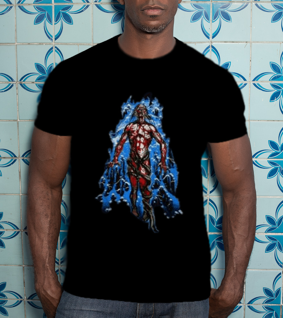 Evilgreed 200 Stab Wounds Lowest Form Bloodied Figure T-Shirt