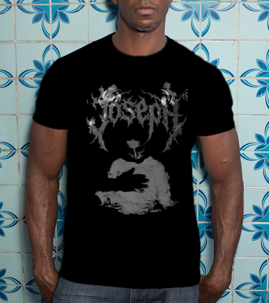 Falling In Reverse Joseph Gothic Script White T-Shirt