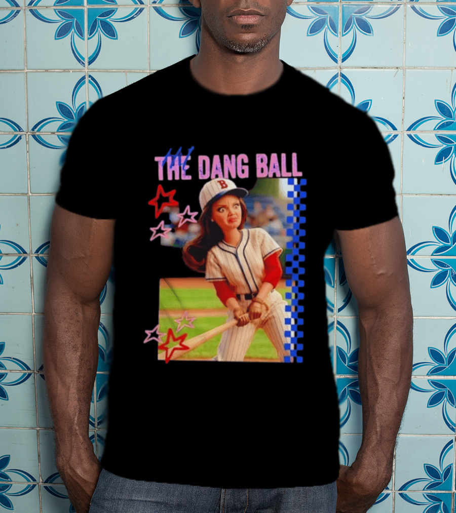 Barbie Ballfield Hit The Dang Ball Baseball Player Doll Vintage Stars T-Shirt