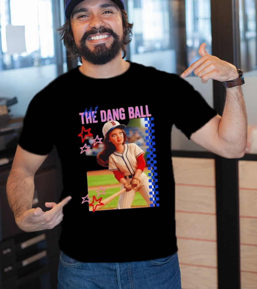 Barbie Ballfield Hit The Dang Ball Baseball Player Doll Vintage Stars T-Shirt