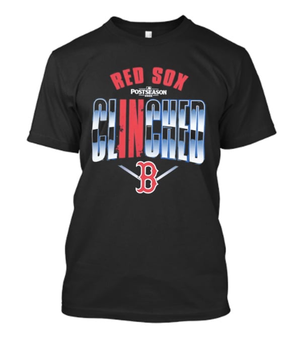 Boston Red Sox MLB Postseason Clinched 2026 Red Blue Baseball Team T-Shirt