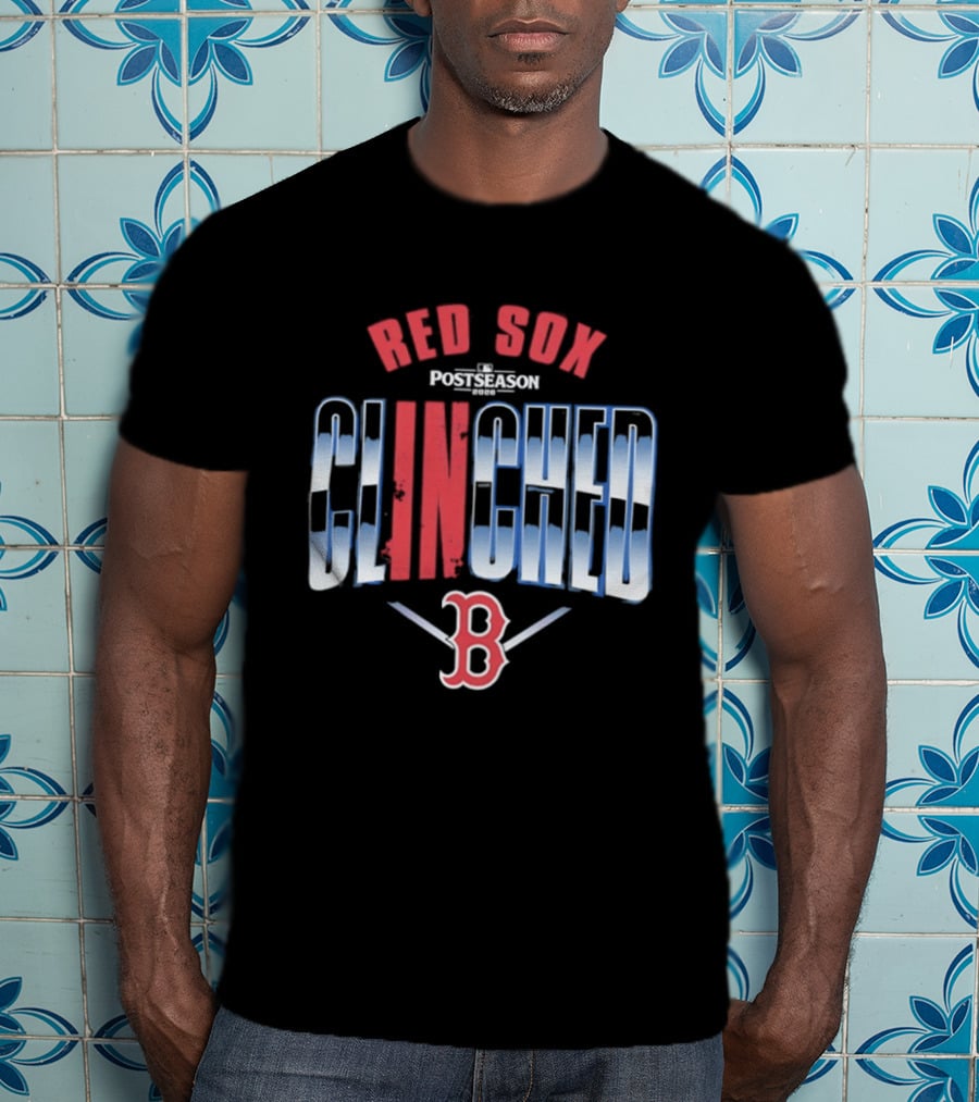 Boston Red Sox MLB Postseason Clinched 2026 Red Blue Baseball Team T-Shirt