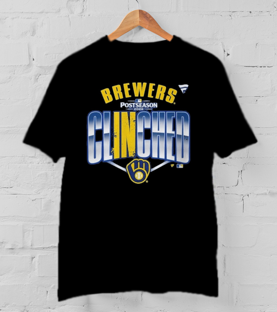 Brewers Postseason 2026 Clinched Locker Room T-Shirt