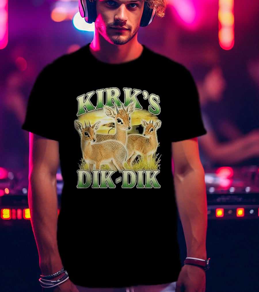 Kirk's Dik Dik Wildlife Safari Sunset Scene T-Shirt