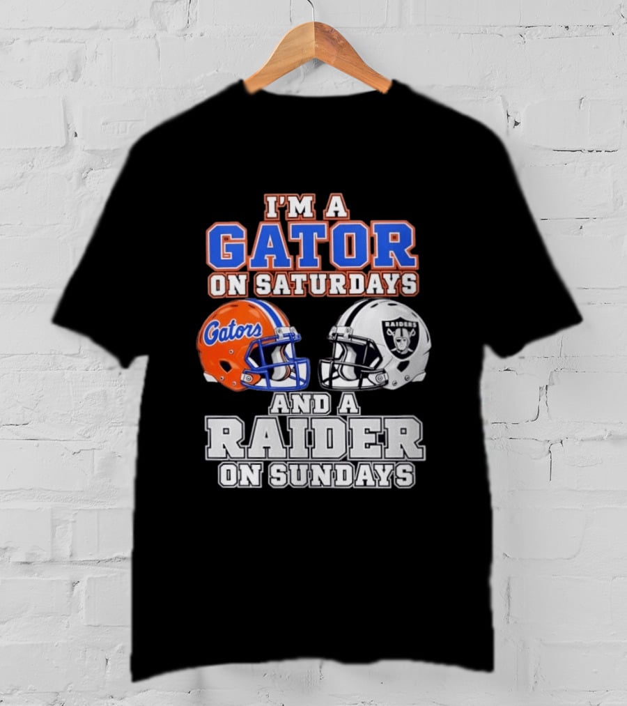 Gator Football Saturdays Raider Football Sundays T-Shirt