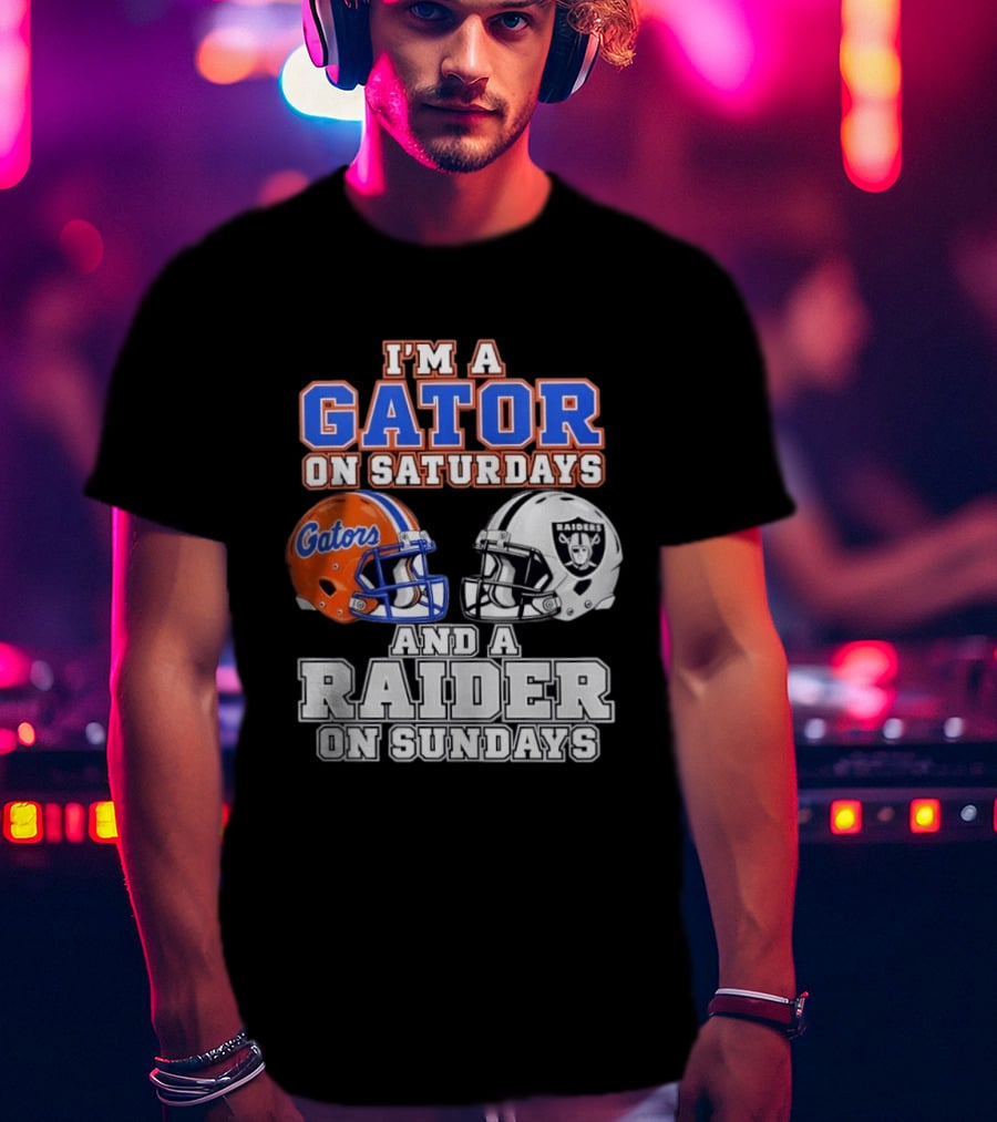 Gator Football Saturdays Raider Football Sundays T-Shirt