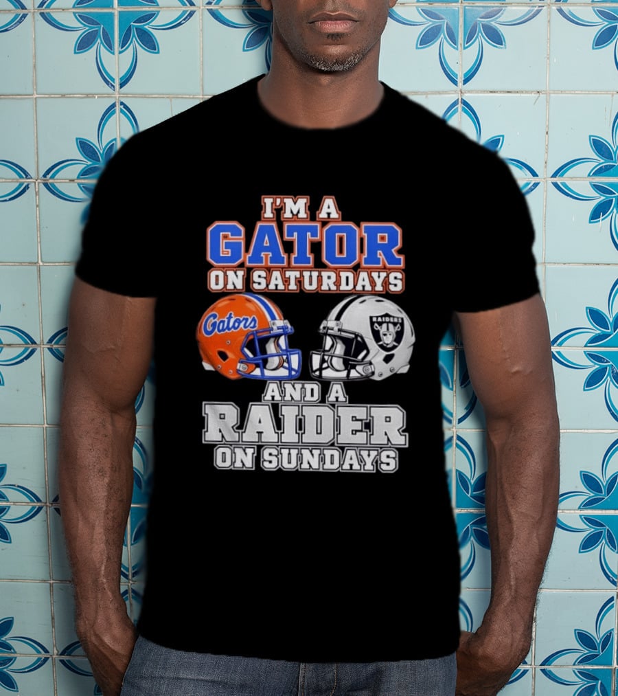 Gator Football Saturdays Raider Football Sundays T-Shirt