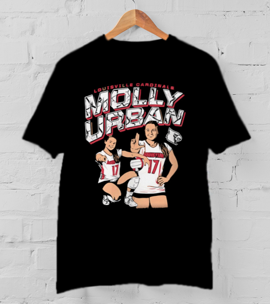 Molly Urban Louisville Cardinals Volleyball Number 17 T-Shirt