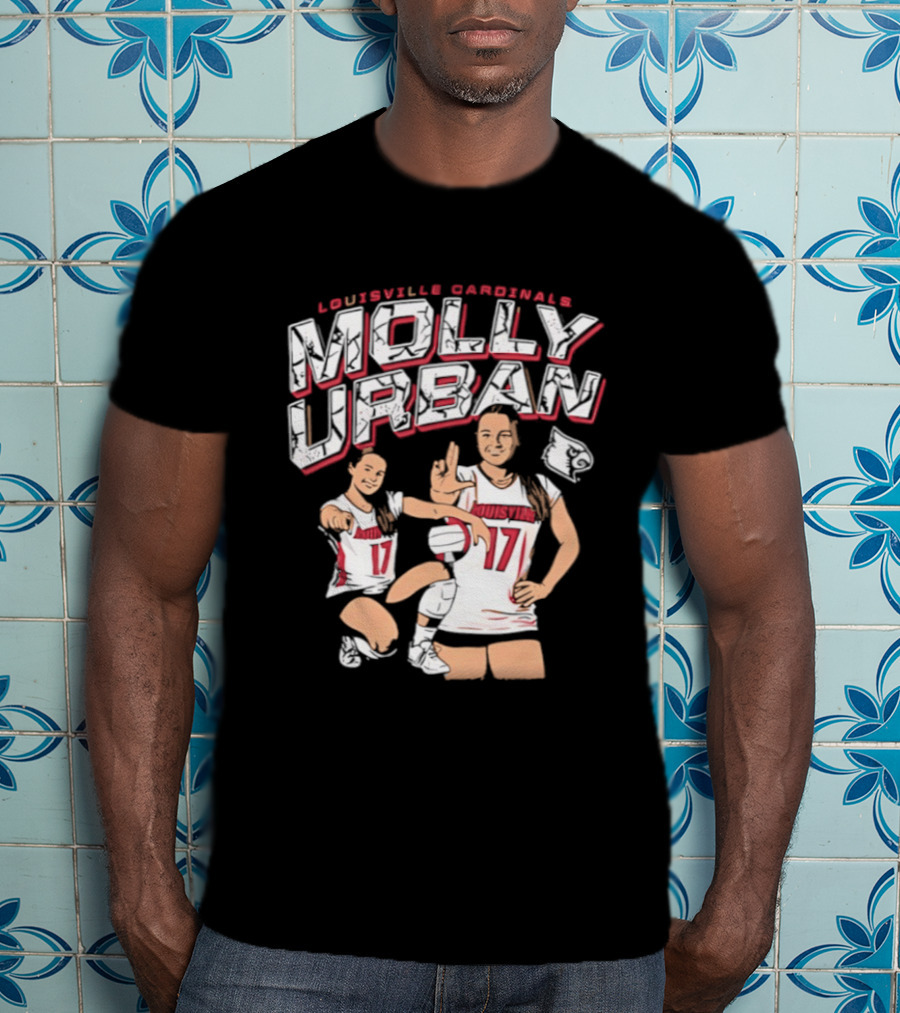 Molly Urban Louisville Cardinals Volleyball Number 17 T-Shirt