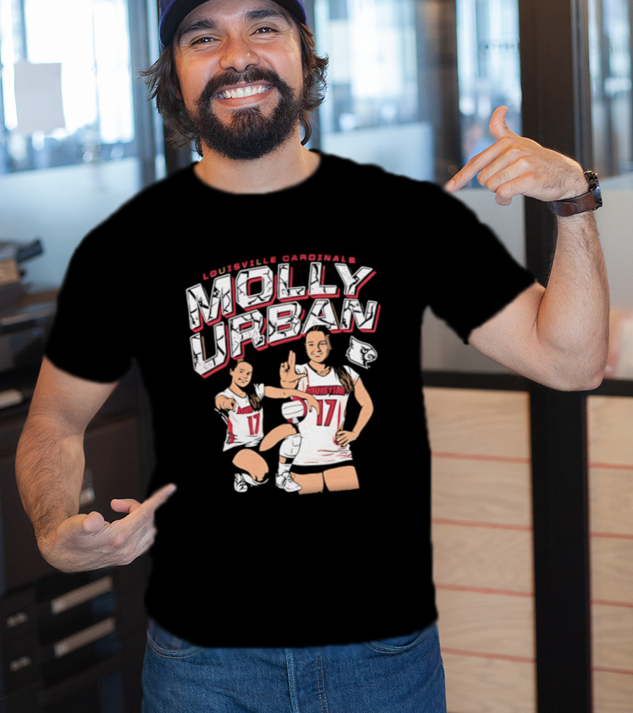 Molly Urban Louisville Cardinals Volleyball Number 17 T-Shirt