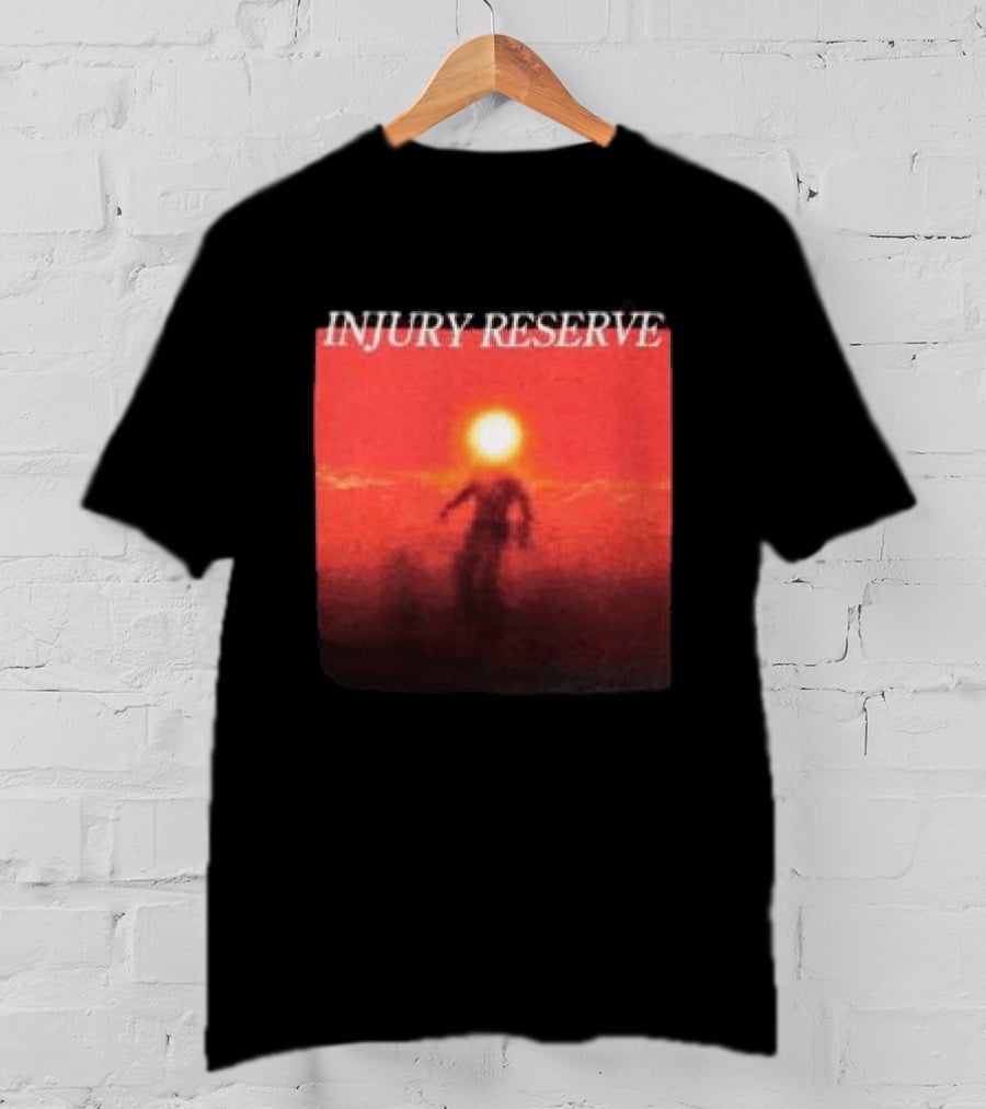 INJURY RESERVE Album Cover Red Sun Scene T-Shirt