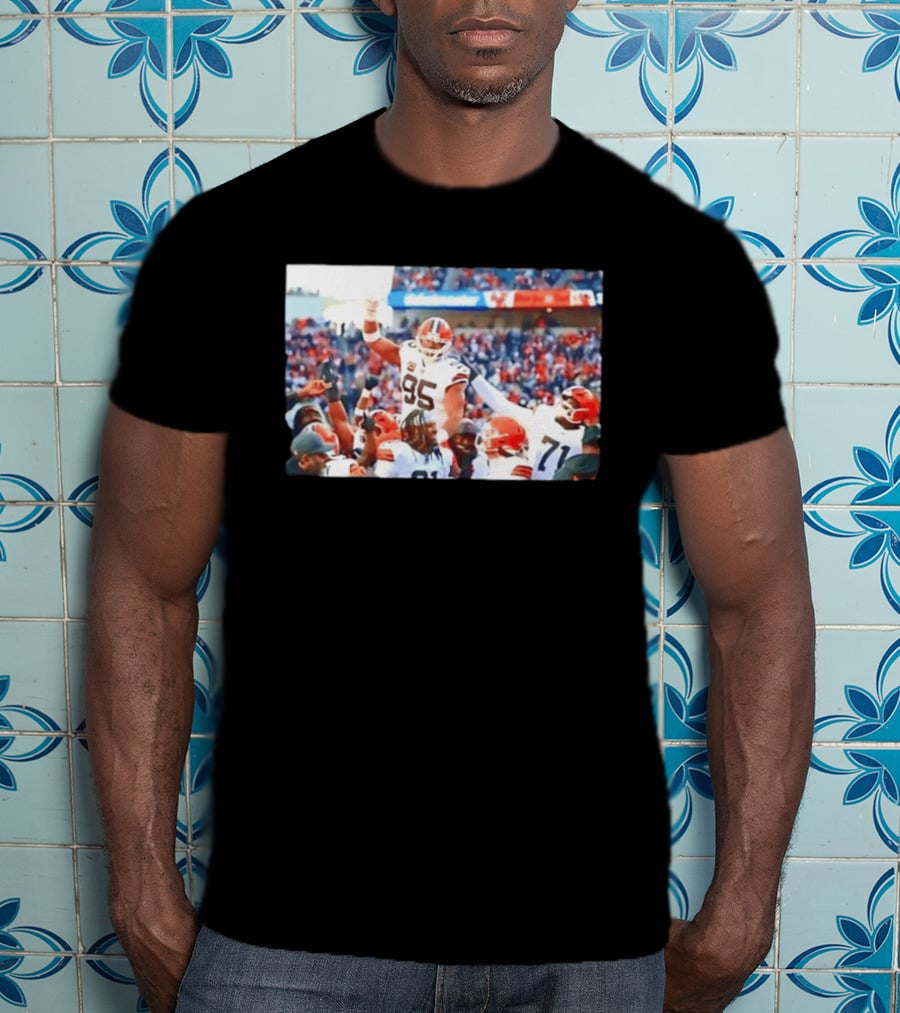Cleveland Browns Myles Garrett Sacks Record Celebration NFL Football Triumph T-Shirt
