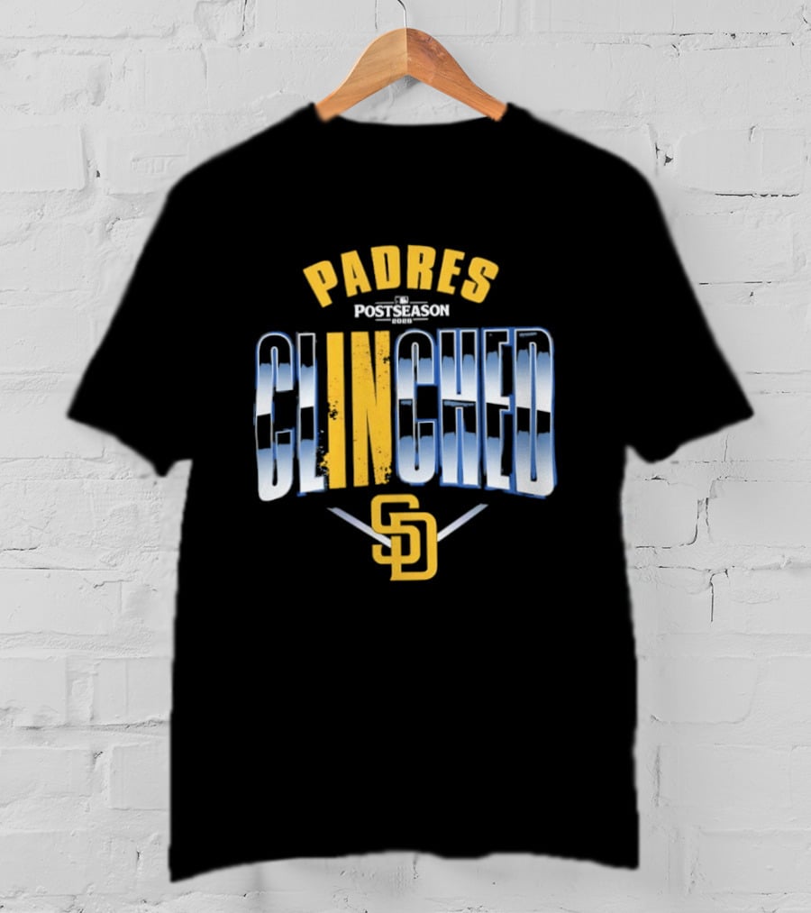 San Diego Padres 2026 MLB Postseason Clinched Padres Postseason Clinched SD T-Shirt