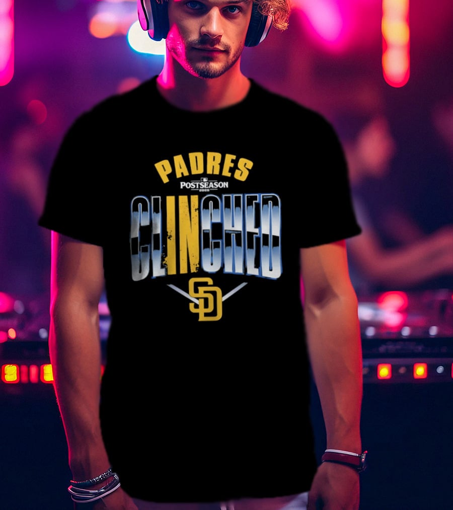San Diego Padres 2026 MLB Postseason Clinched Padres Postseason Clinched SD T-Shirt