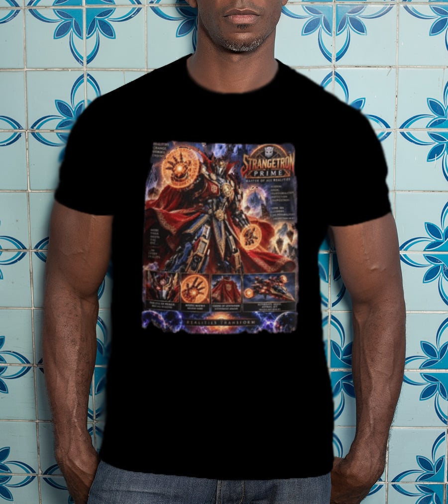 Strangetron Prime Master Of All Realities Realities Transform Mystic Master Crown Of Leviathos Eye Of Paradox T-Shirt