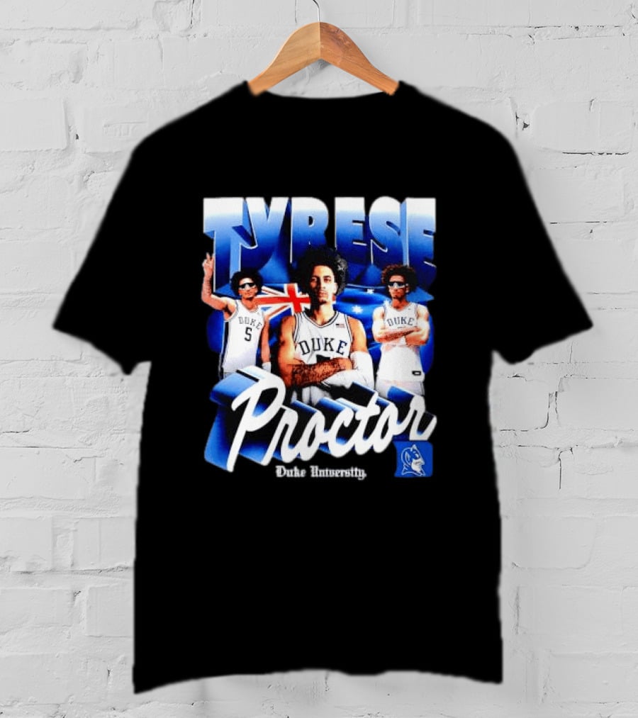 Tyrese Proctor Duke University Blue Devils Basketball Collage T-Shirt
