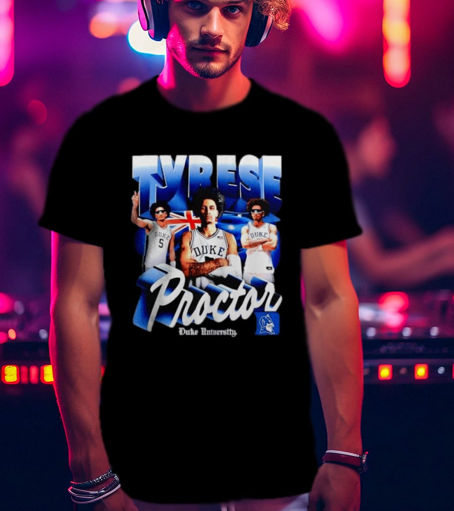 Tyrese Proctor Duke University Blue Devils Basketball Collage T-Shirt