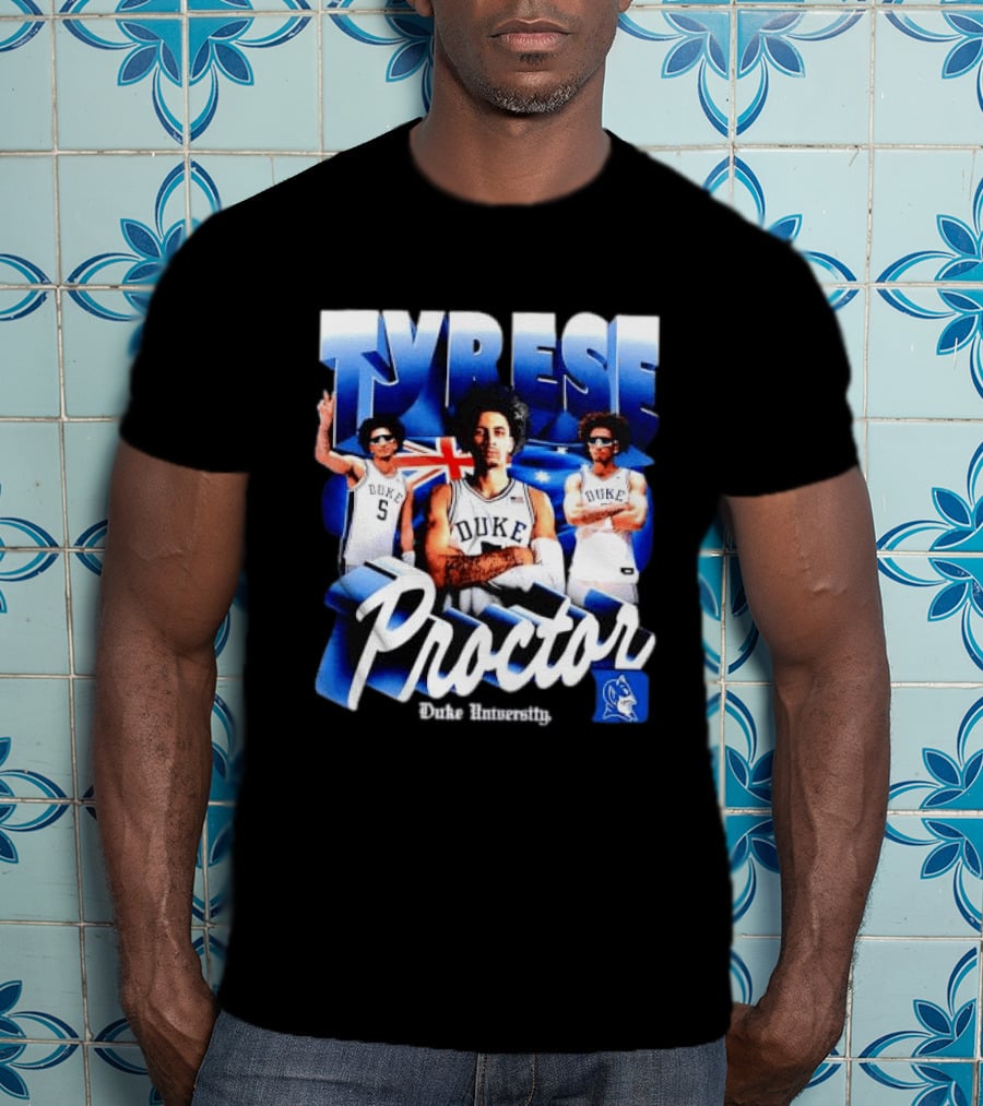 Tyrese Proctor Duke University Blue Devils Basketball Collage T-Shirt