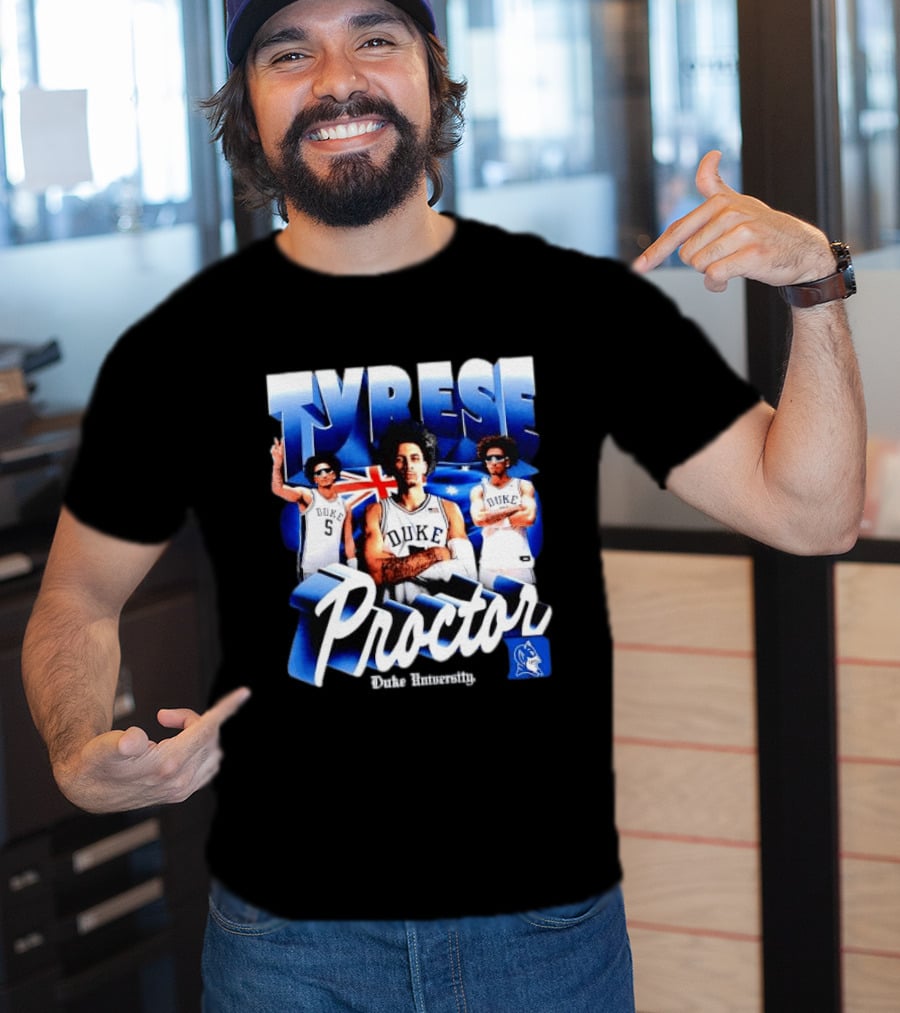 Tyrese Proctor Duke University Blue Devils Basketball Collage T-Shirt