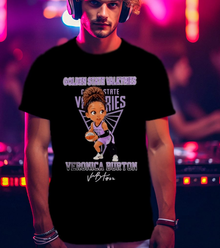 Golden State Valkyries Veronica Burton No 22 Chibi T-Shirt