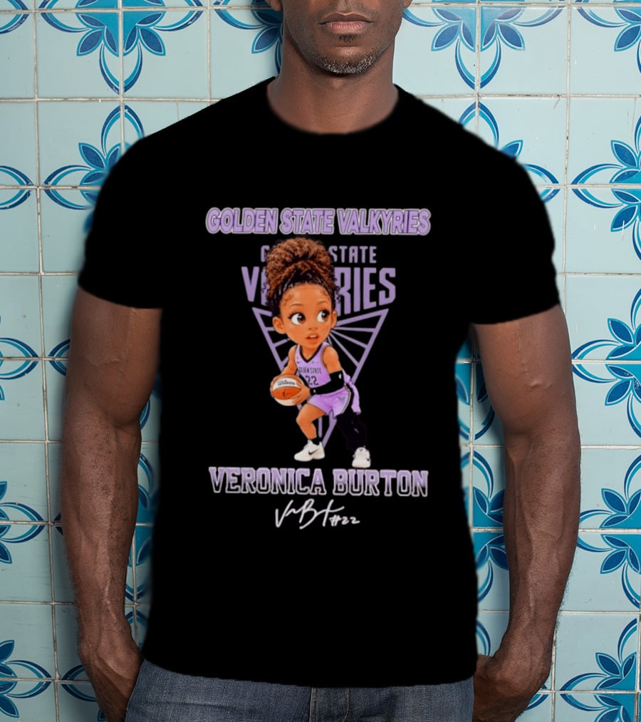 Golden State Valkyries Veronica Burton No 22 Chibi T-Shirt