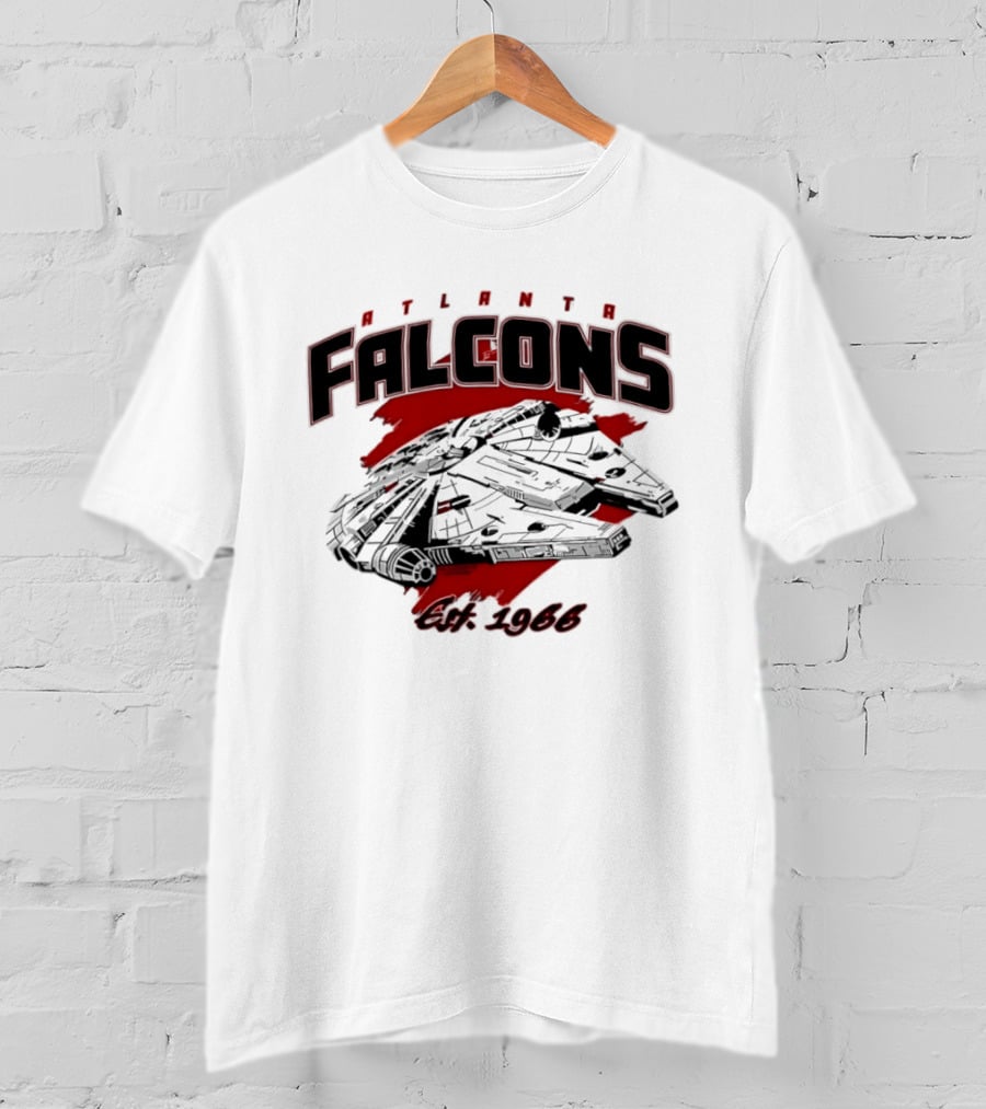 Atlanta Falcons Est 1966 Millennium Falcon Mashup T-Shirt
