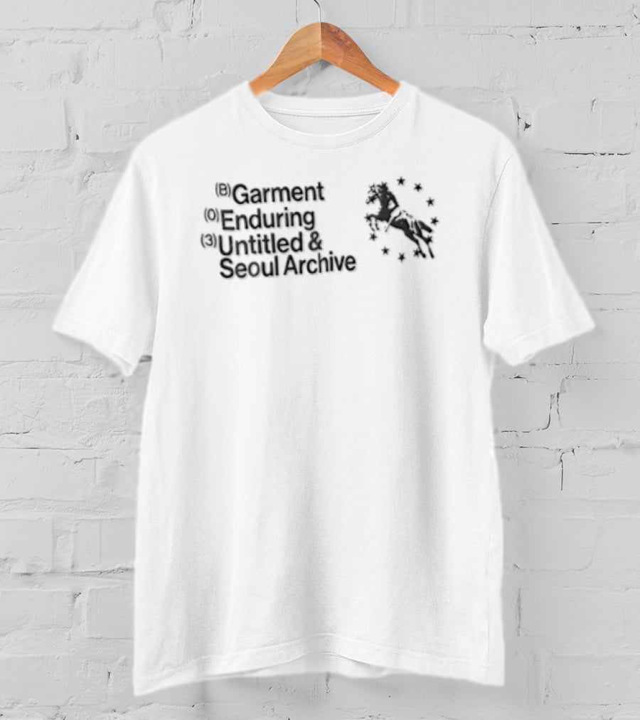 B Garment O Enduring 3 Untitled Seoul Archive Galloping Horse Of Stars T-Shirt