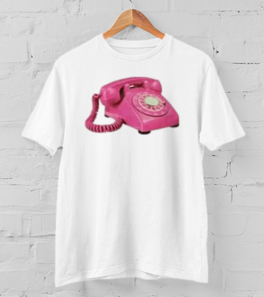 Fesspool Shop Retro Pink Phone Crop Top T-Shirt