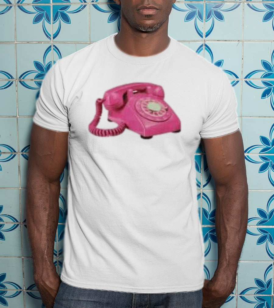 Fesspool Shop Retro Pink Phone Crop Top T-Shirt