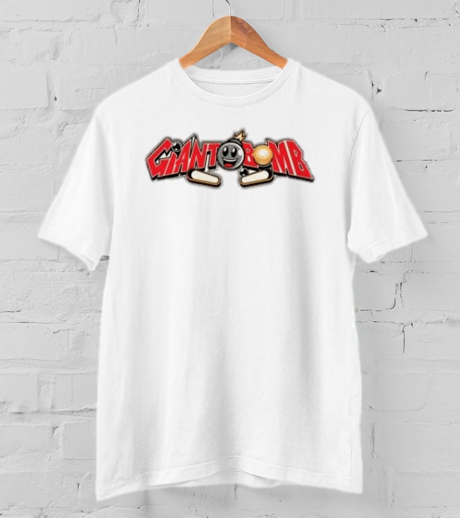 Giant Bomb Pinball Graphic Front Back Collection T-Shirt