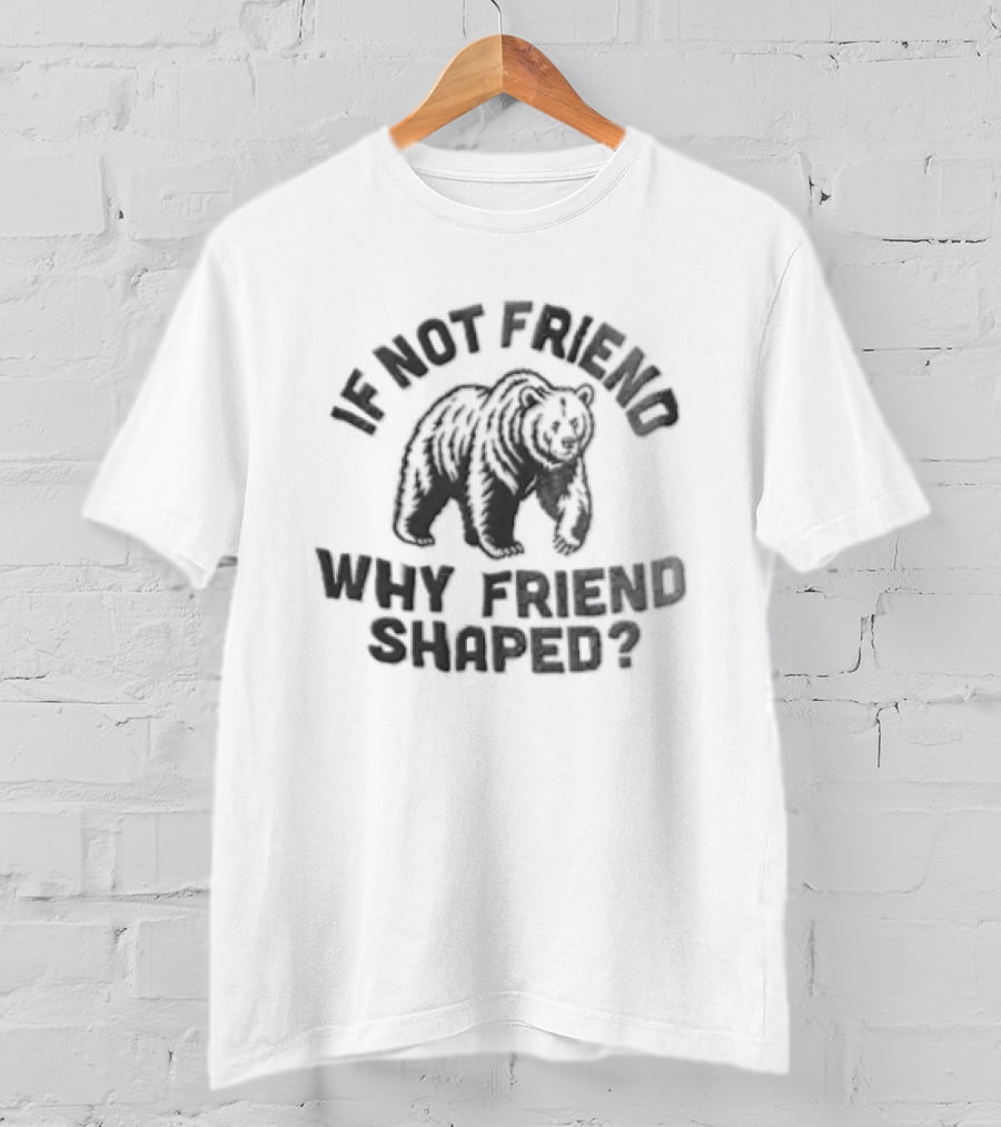 If Not Friend Why Friend Shaped Bear T-Shirt