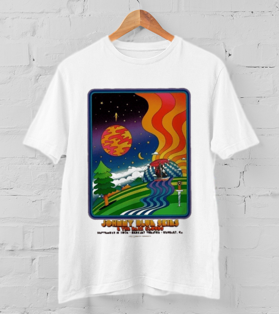 Johnny Blue Skies And The Dark Clouds Greek Theatre Berkeley CA September 15 2026 Event Psychedelic T-Shirt