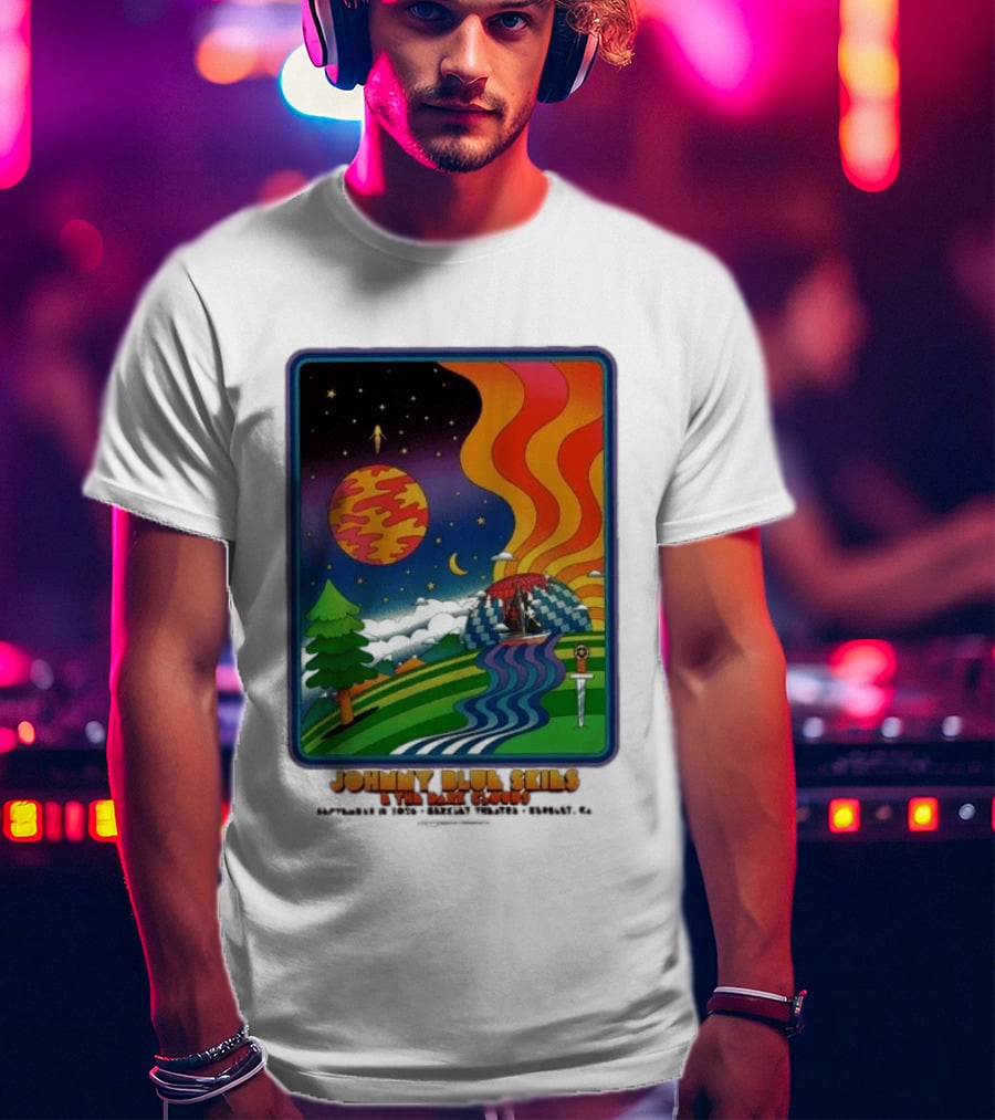 Johnny Blue Skies And The Dark Clouds Greek Theatre Berkeley CA September 15 2026 Event Psychedelic T-Shirt