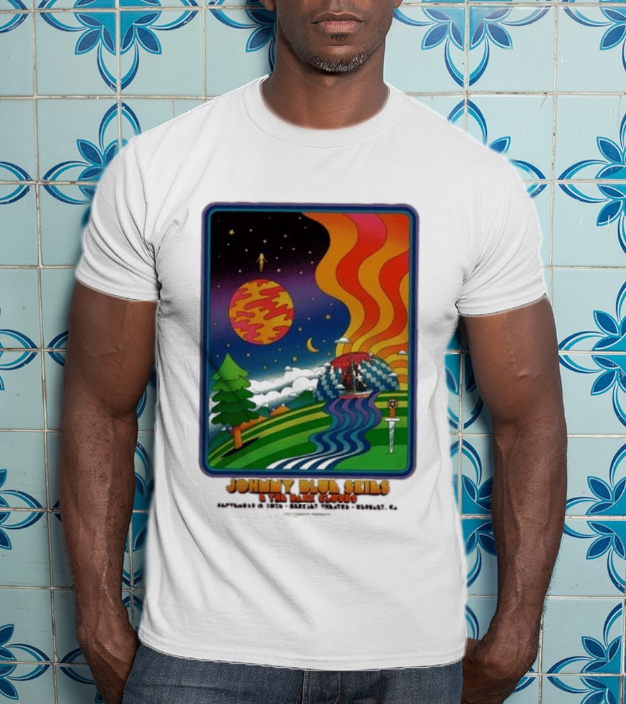 Johnny Blue Skies And The Dark Clouds Greek Theatre Berkeley CA September 15 2026 Event Psychedelic T-Shirt