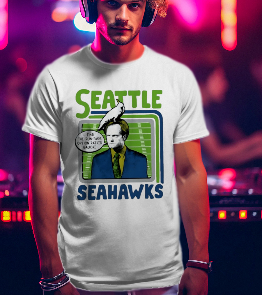 Kelsey Grammer Seahawks Run Pass Option Gauche T-Shirt