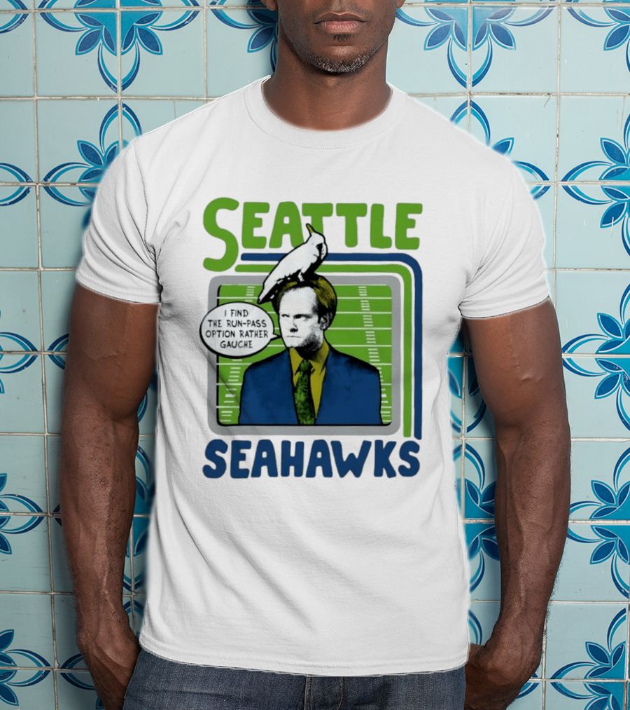 Kelsey Grammer Seahawks Run Pass Option Gauche T-Shirt