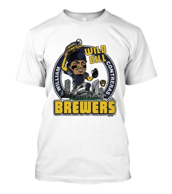 Milwaukee Brewers Wild Bill William Contreras Baseball 2026 T-Shirt