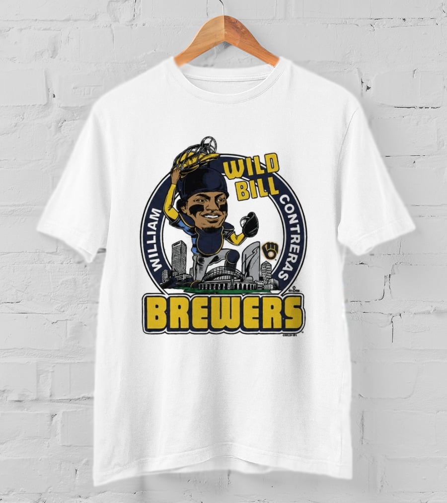 Milwaukee Brewers Wild Bill William Contreras Baseball 2026 T-Shirt