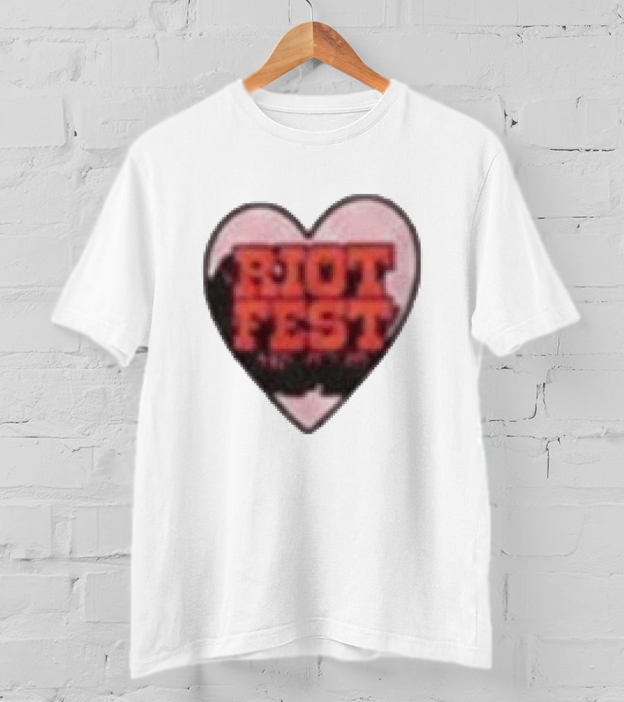 Riot Fest 2026 Chicago September 18 20 Heart T-Shirt