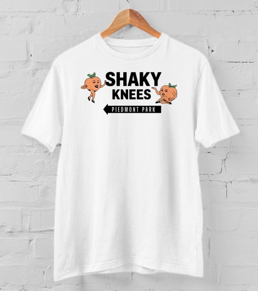 Shaky Knees Festival Piedmont Park Peaches Crop Raglan Women's Lineup T-Shirt