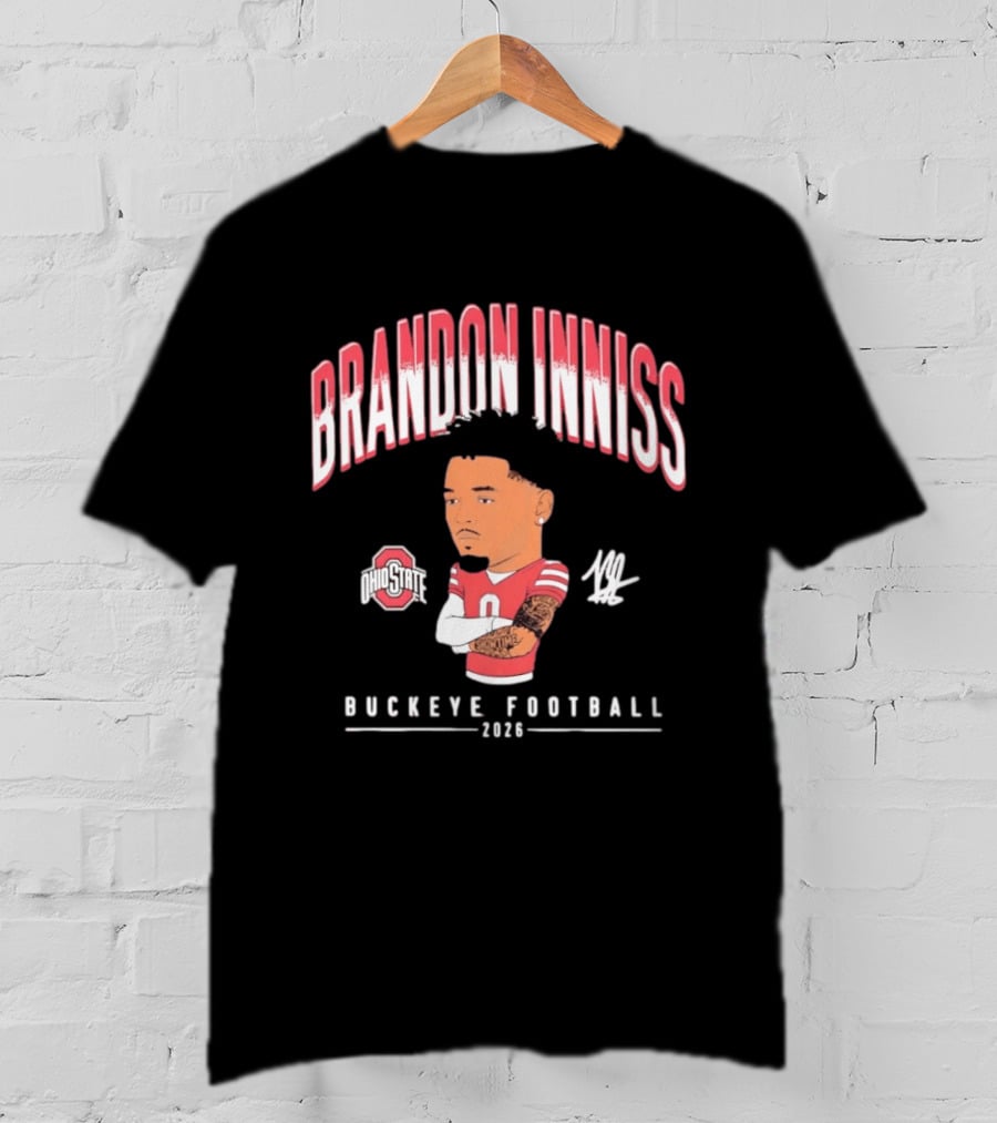 Ohio State Buckeyes Brandon Inniss 2026 Football Caricature T-Shirt
