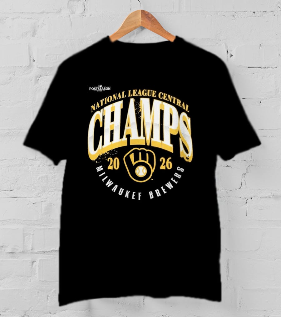 Milwaukee Brewers 2026 National League Central Champs T-Shirt