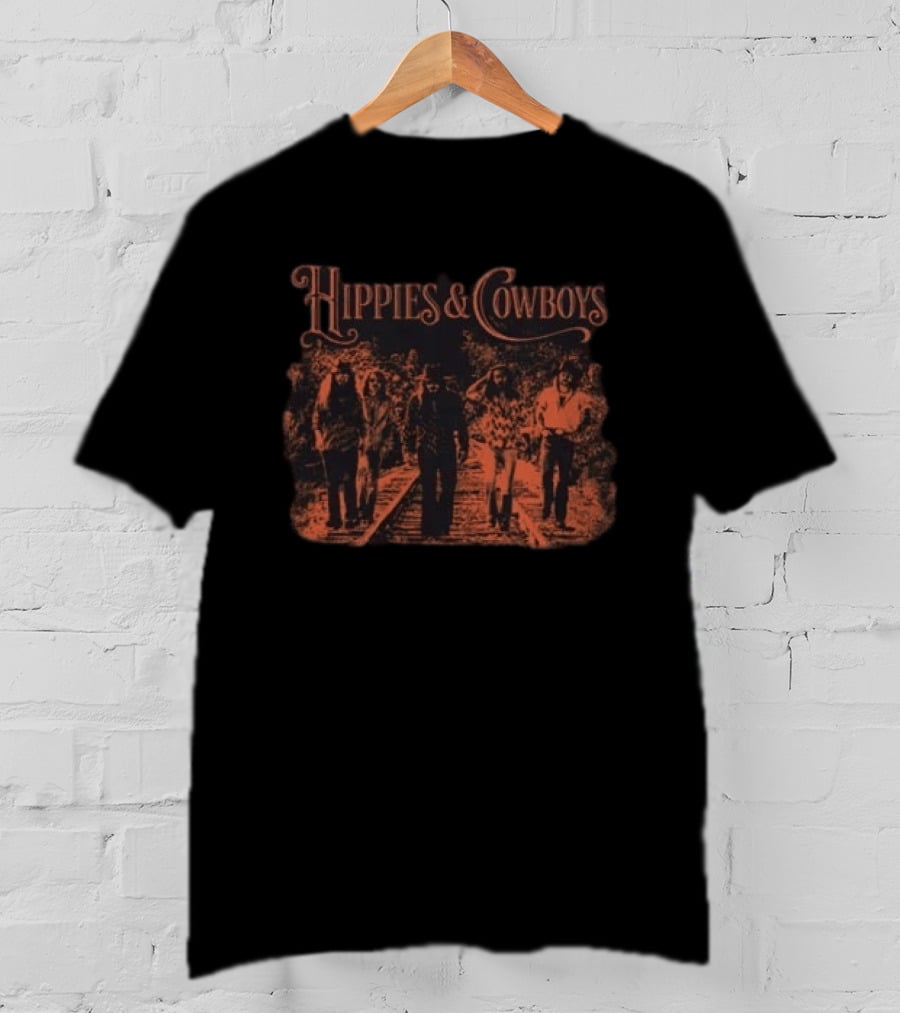 Hippies And Cowboys 2026 Europe Tour Railroad Walkway T-Shirt