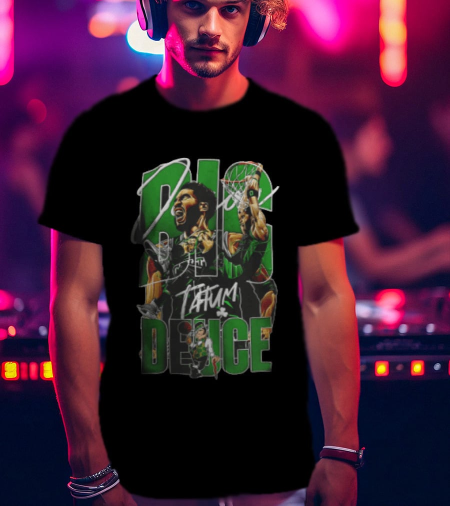 Boston Celtics Tatum Big Deuce Dunking T-Shirt