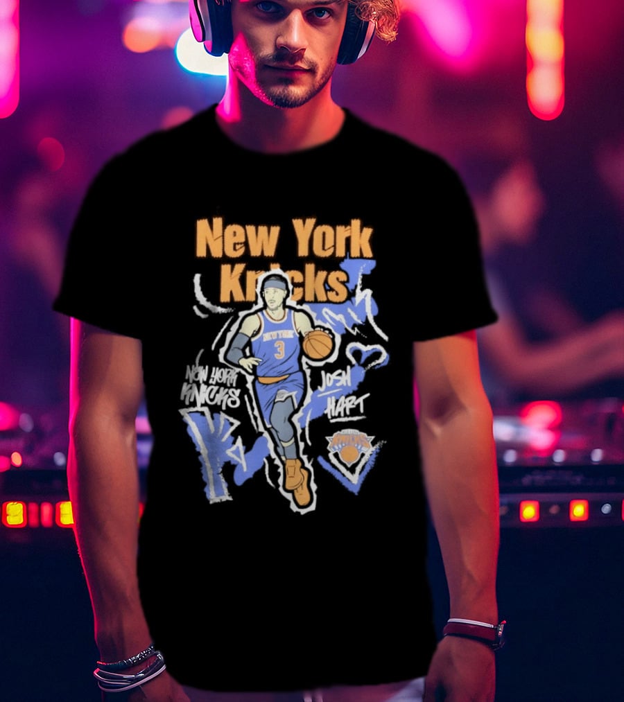 New York Knicks Josh Hart Chalked Up Basketball Player T-Shirt
