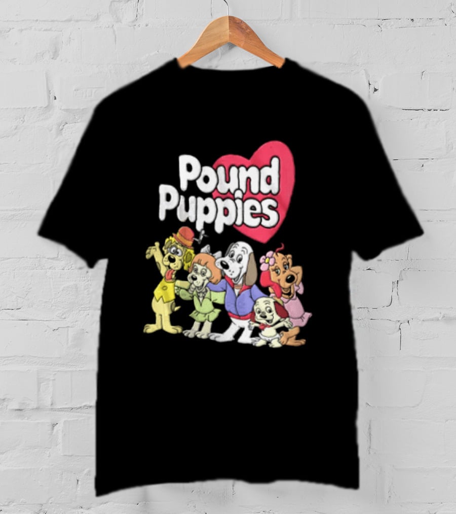 Pound Puppies Heartwarming Cartoon Characters T-Shirt