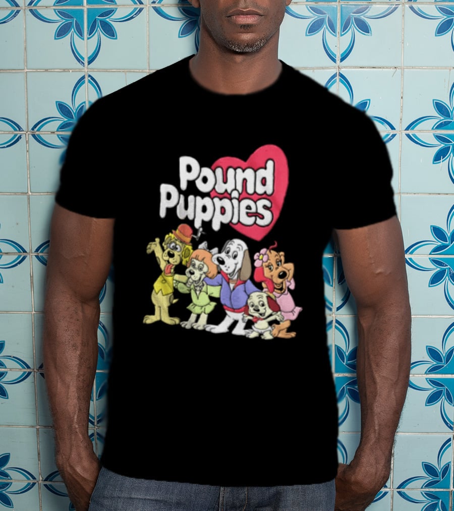 Pound Puppies Heartwarming Cartoon Characters T-Shirt