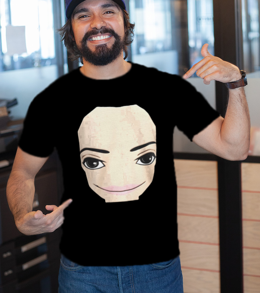 Roblox Avatar Smirking Face Female T-Shirt